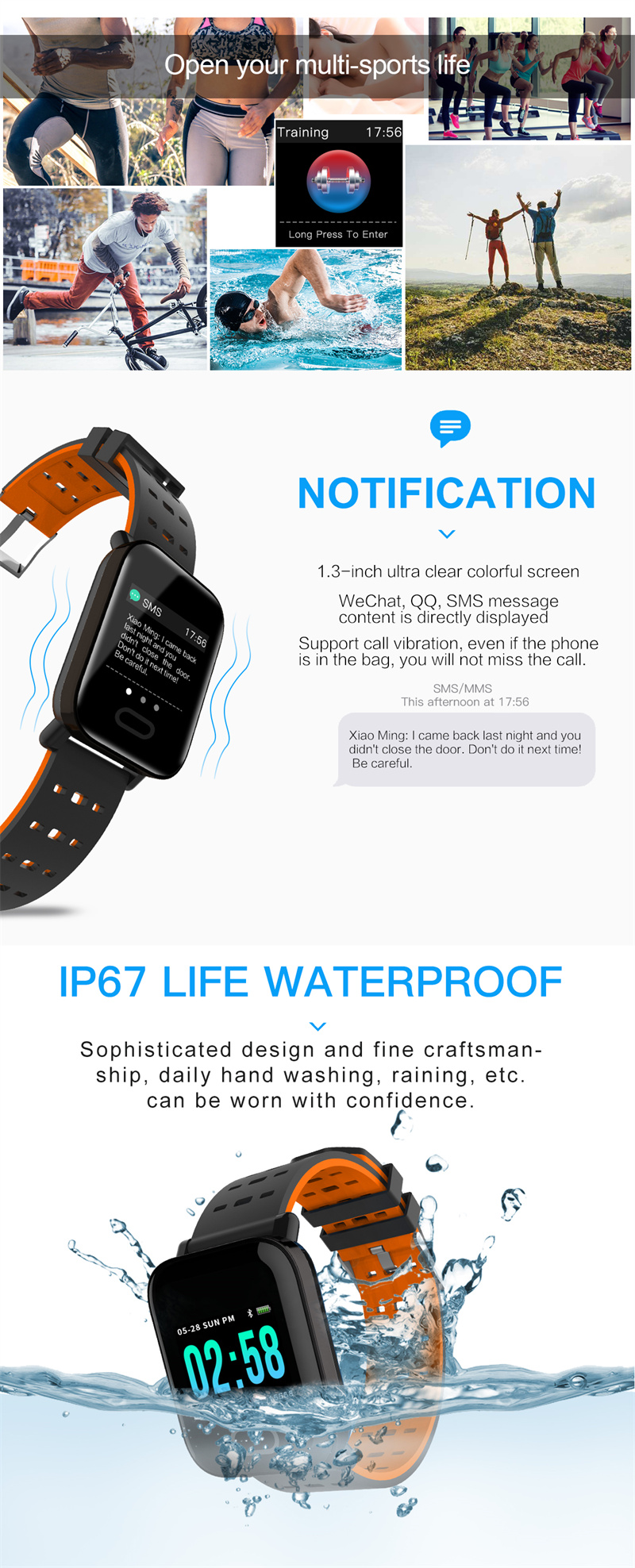 A6 Smart Wrist Watch